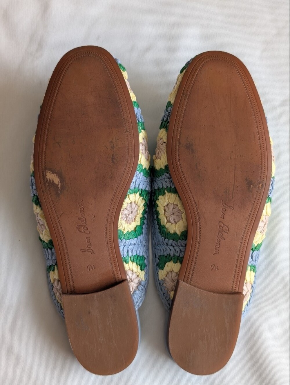Sam Edelman Linnie Crochet Floral Bit Mule Loafers Size 7.5 EUC - Picture 9 of 10